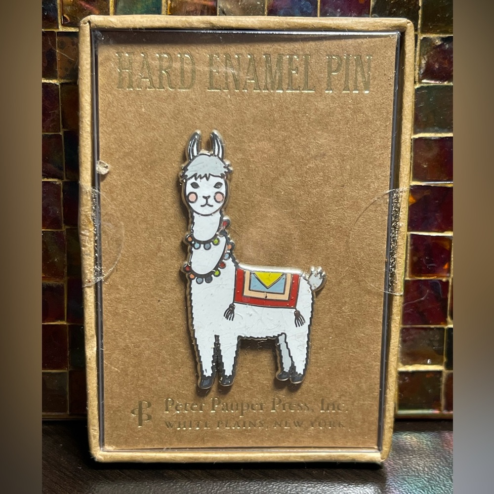 NIB Llama Enamel Pin